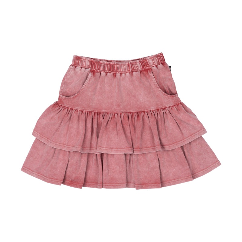 Rock Your Kid Red Grunge Skirt