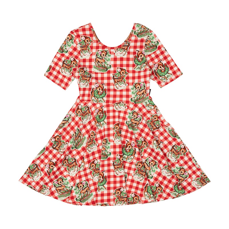 Rock Your Kid Reindeer Joy Mable Dress