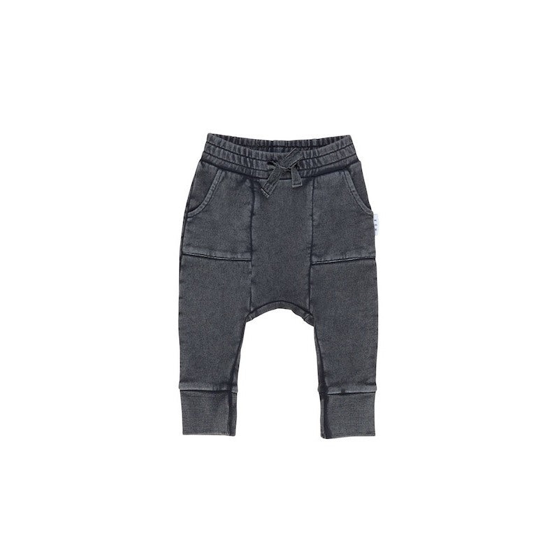 Huxbaby Charcoal Pocket Drop Crotch Pant