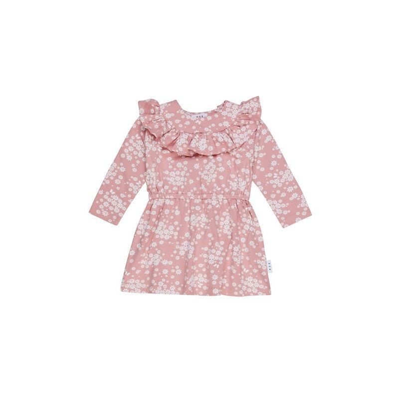Huxbaby Floral Frill Neck Dress