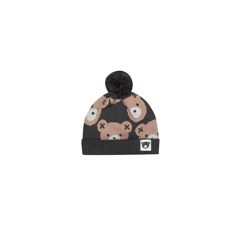 Huxbaby Huxbear Soft Black Knit Beanie