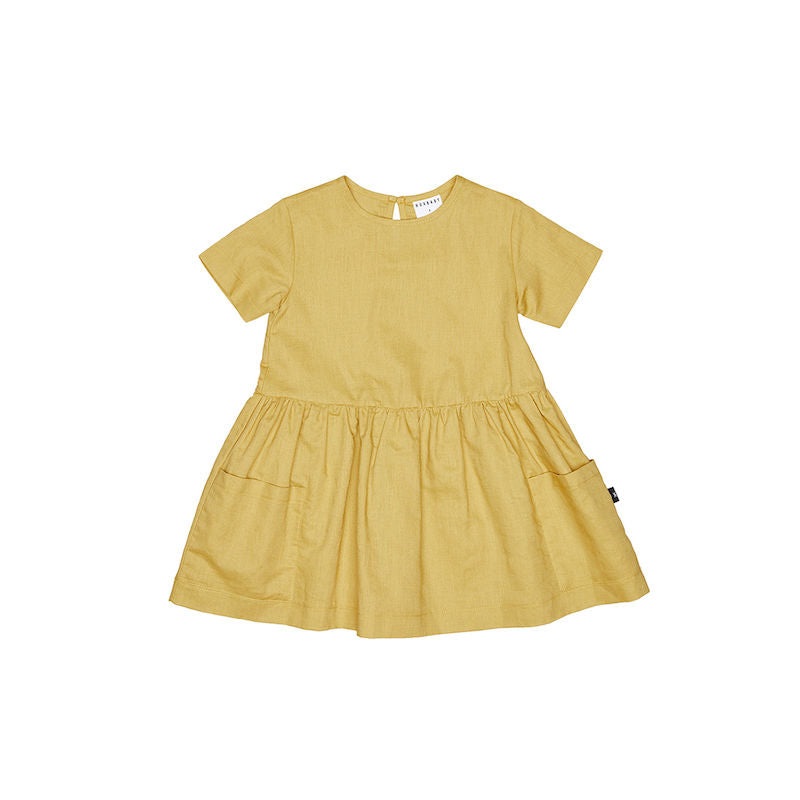 Huxbaby Mustard Darcy Dress