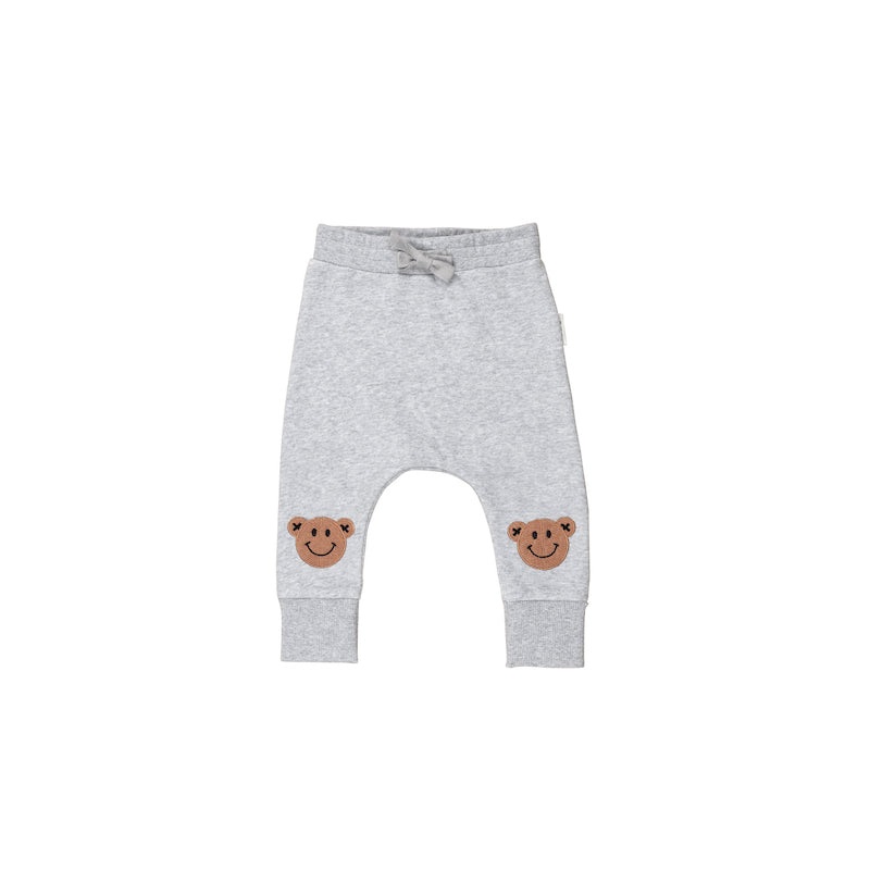 Huxbaby B-Ball Bear Knee Drop Crotch Pant Fleece
