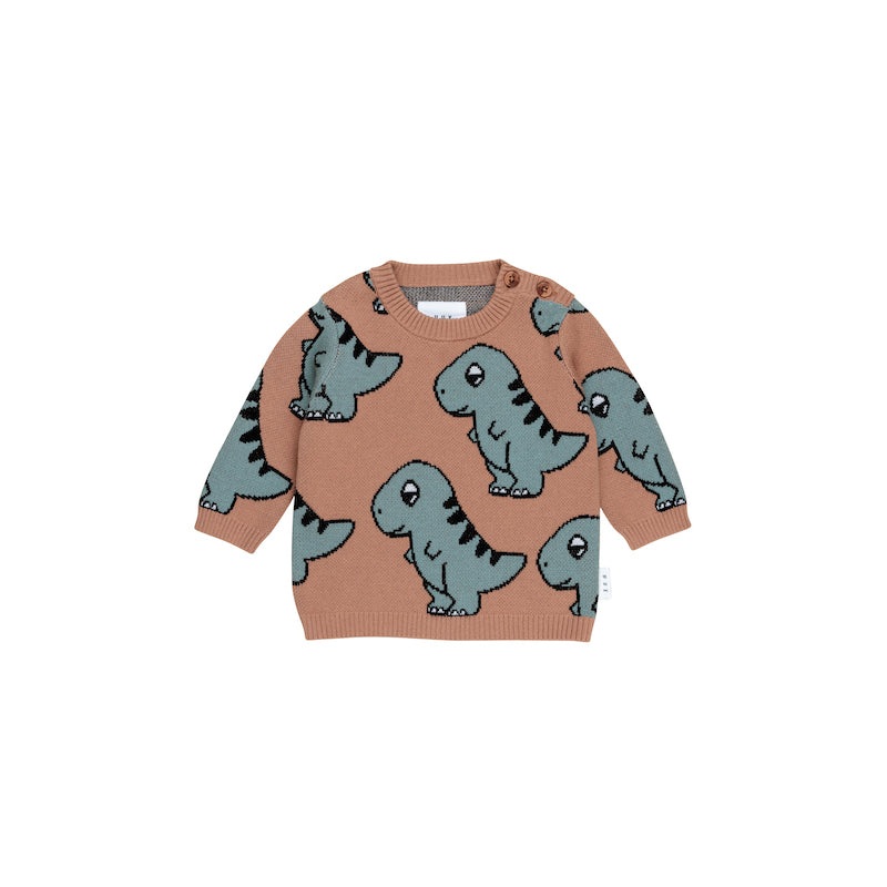 Huxbaby B-Ball Dino Knit Jumper