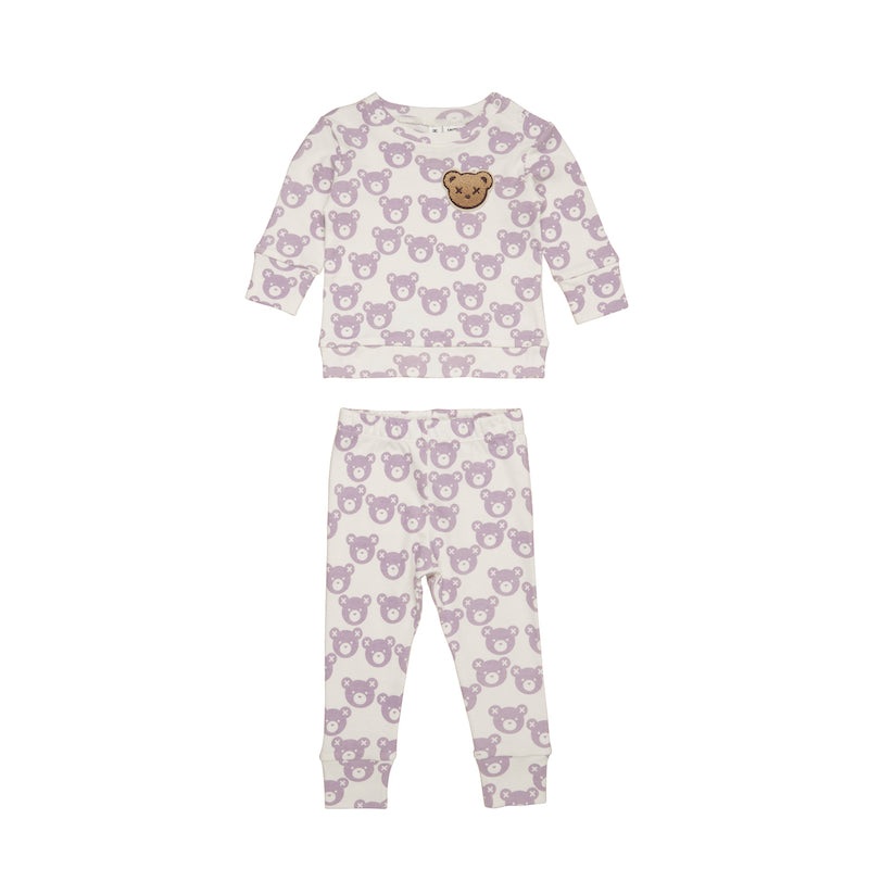 Huxbaby Huxbear Lavender PJ Set