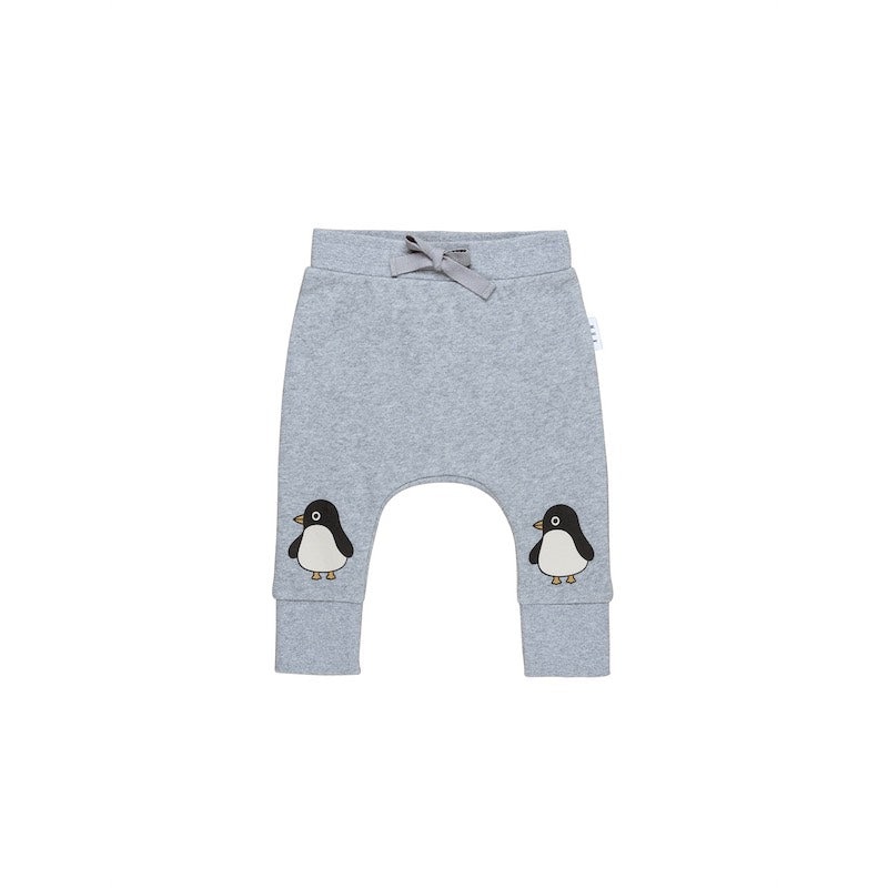 Huxbaby Penguin Knee Drop Crotch Pant Fleece