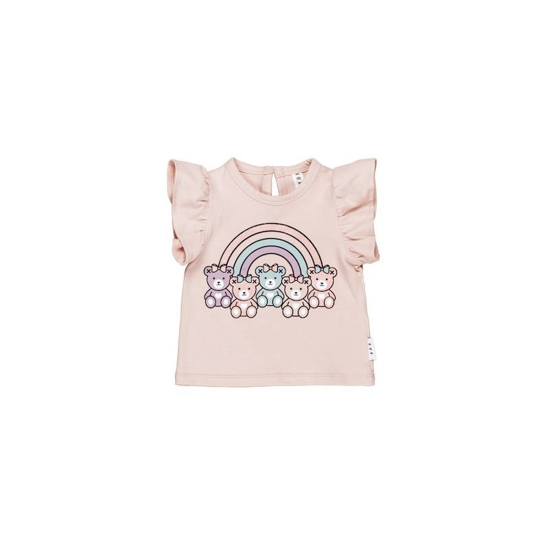 Huxbaby Rainbow Bear Frill T-shirt