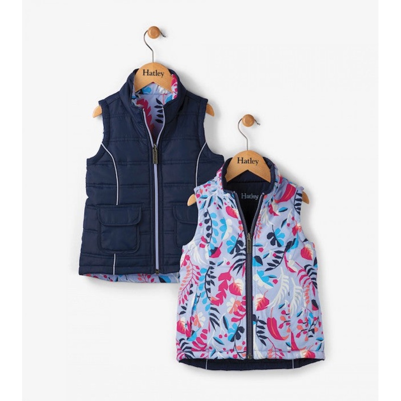 Hatley Navy Fronds Reversible Vest