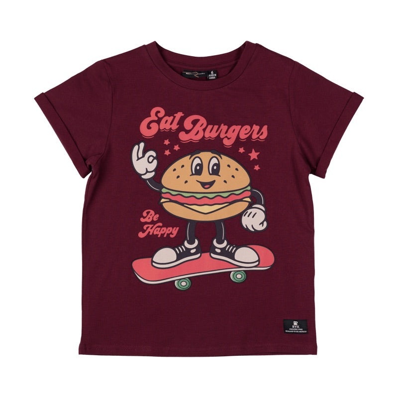 Rock Your Kid Eat Burgers T-shirt