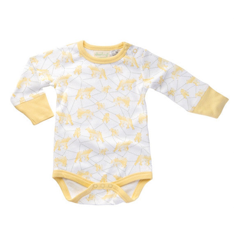 Sapling Galaxy Bear Yellow Long Sleeve Bodysuit