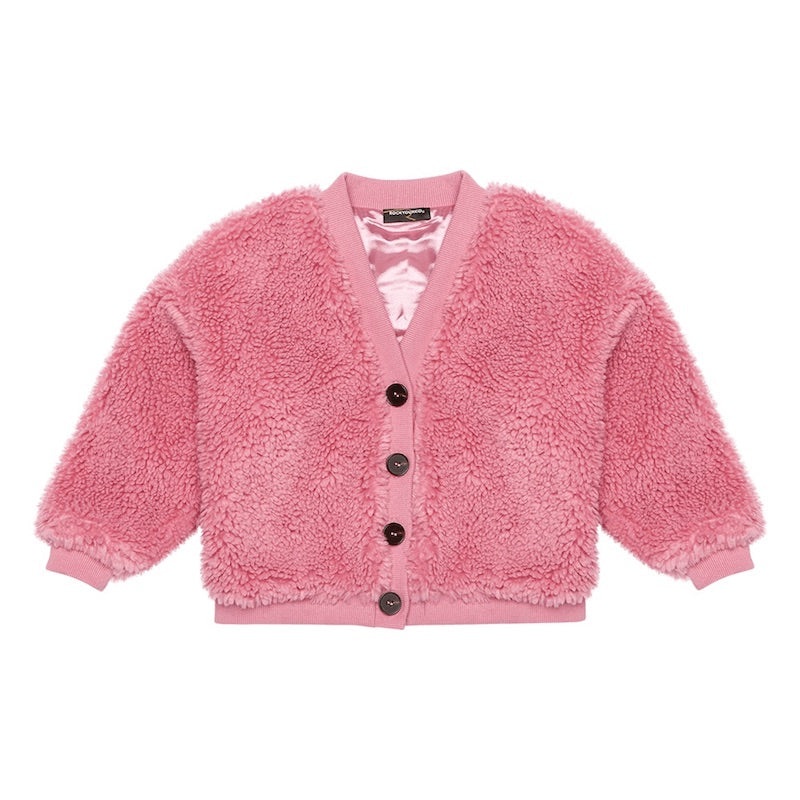 Rock Your Kid Pink Sherpa Cardigans