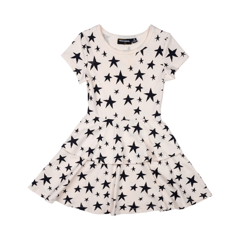 Rock Your Kid Star Struck Waisted Tiered Dress