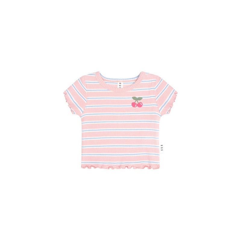 Huxbaby Candy Stripe Rib Tee