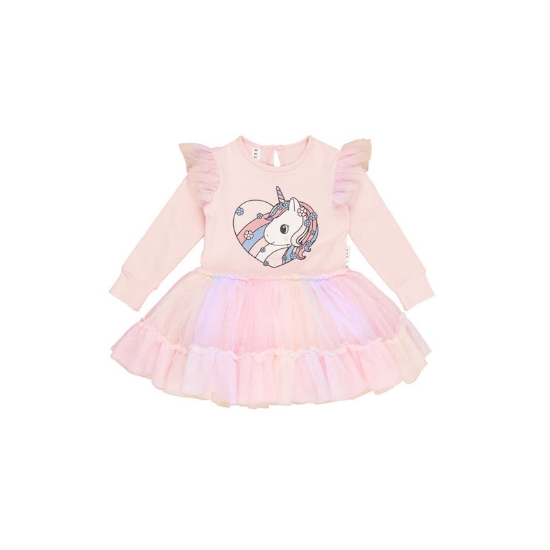 Huxbaby Loveheart Unicorn Ballet Dress