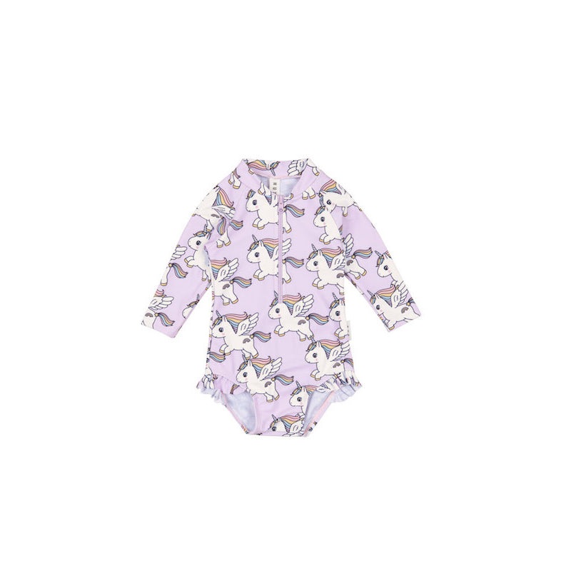 Huxbaby Magical Unicorn Zip Swimsuit