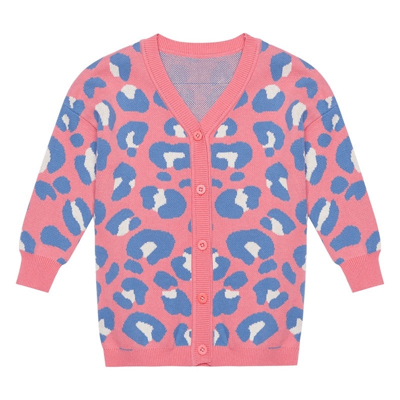 Rock Your Kid Pink Leopard Skin Cardigan