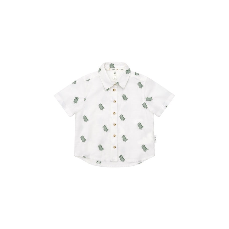 Huxbaby Dino Embroidered Shirt