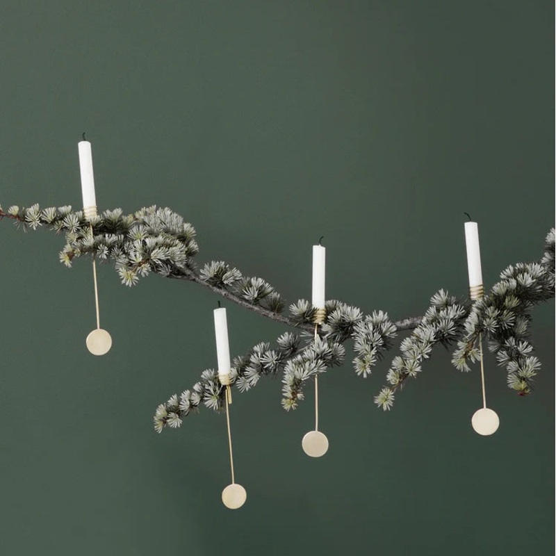 Baumkerzenhalter Weihnachtsbaum (4er Set) – ferm LIVING