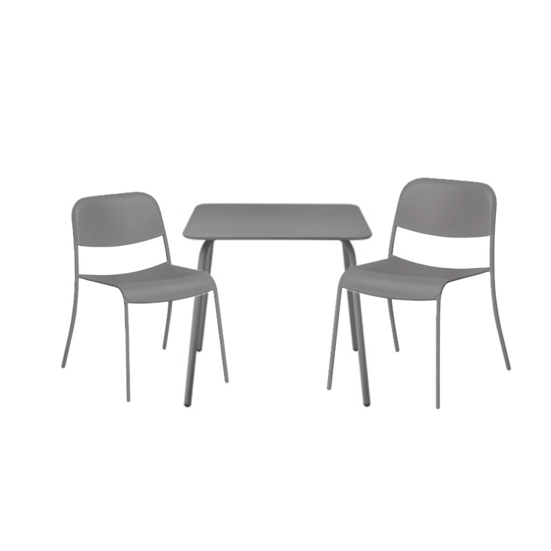 YUA Outdoormbel Set Tisch und Sthle Granite Gray – Blomus