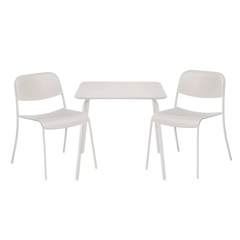 YUA Outdoormbel Set Tisch und Sthle Silk Gray – Blomus