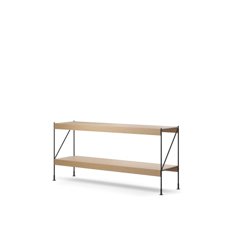 Zet Storage System, Regalsystem mit 2 Bden Eiche Natur – Audo