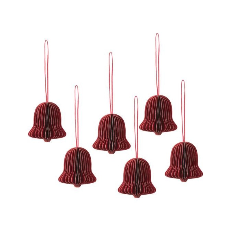 6er Set Weihnachtsanhnger Chime Bell – Broste Copenhagen