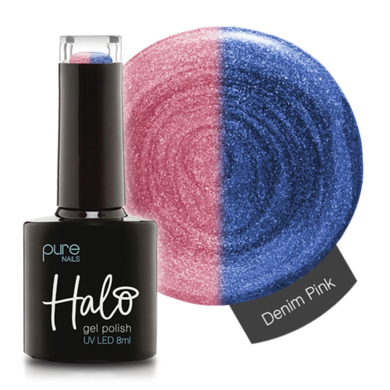 Halo Gel Polish 8ml Denim/Pink