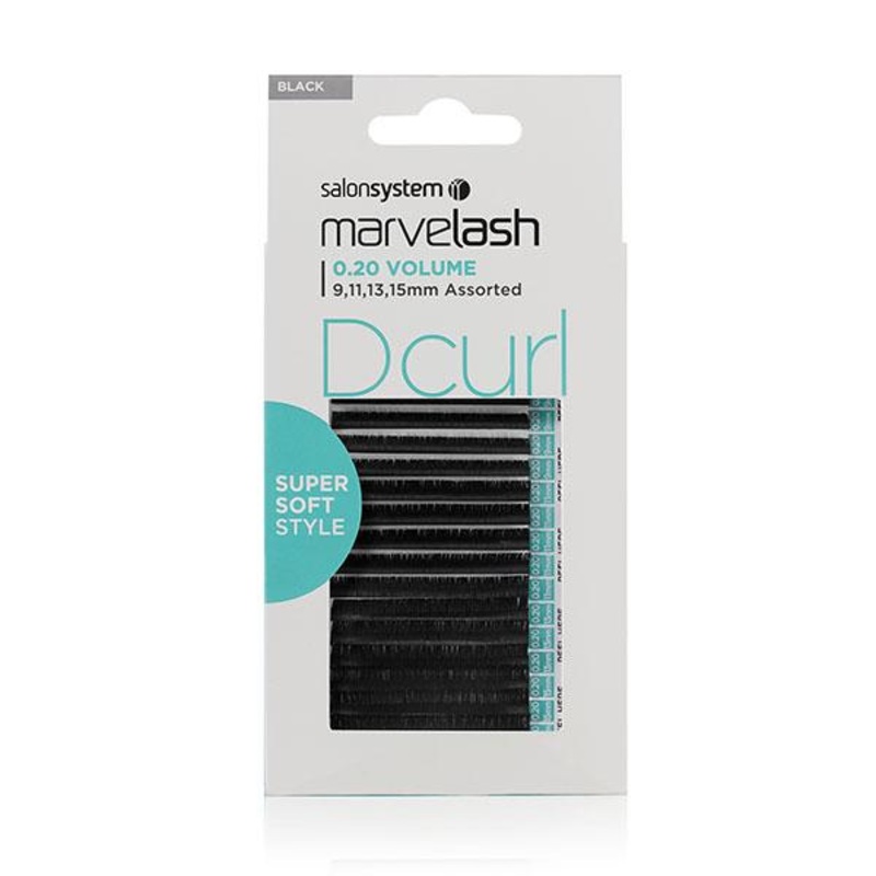 D Curl  0.20 Volume, Assorted 9,11,13,15MM (SUPER SOFT STYLE)